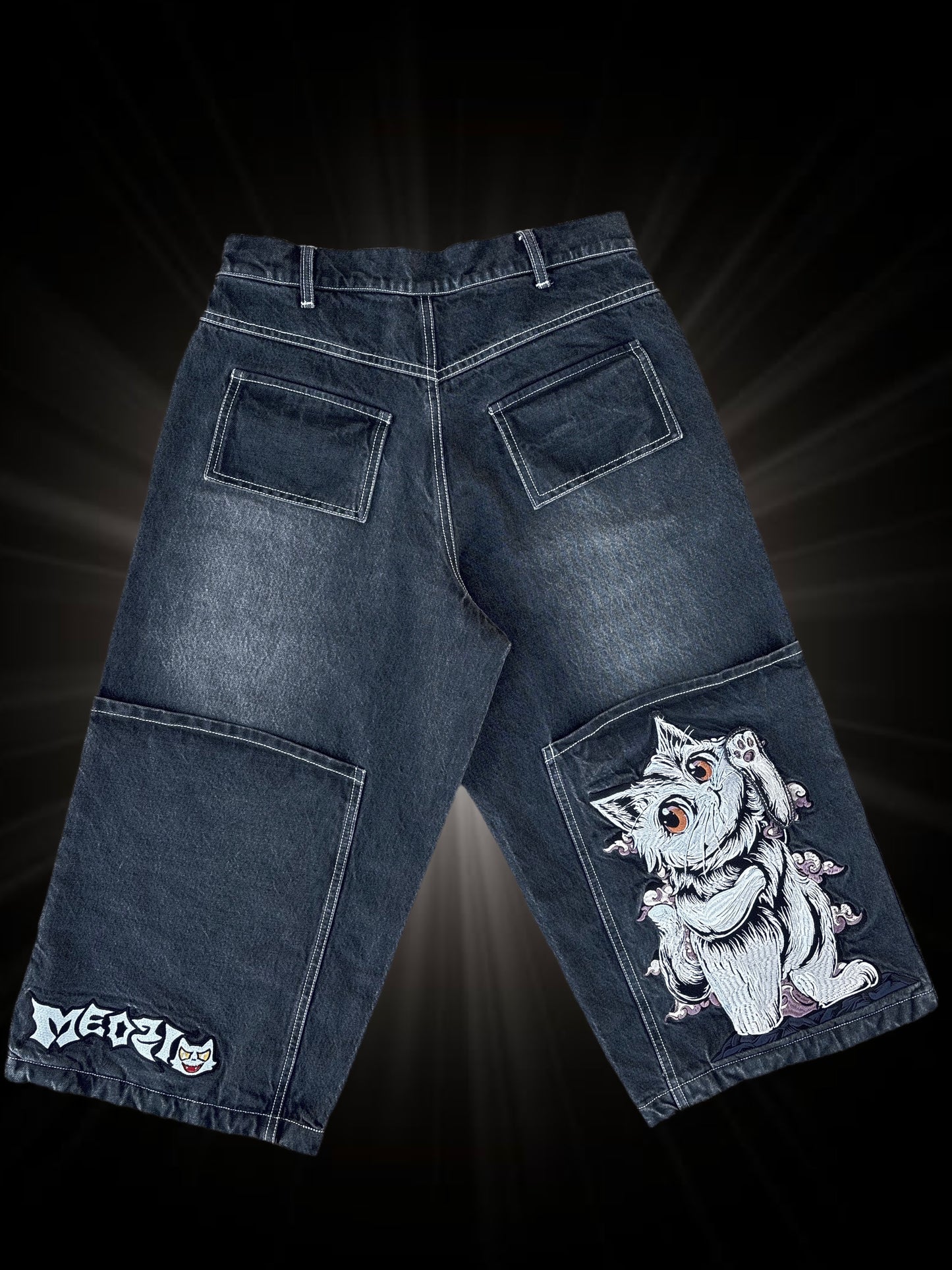 White Cat Jorts