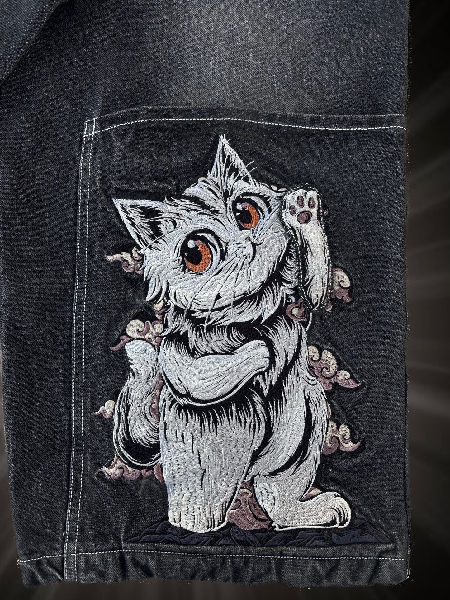 White Cat Jorts